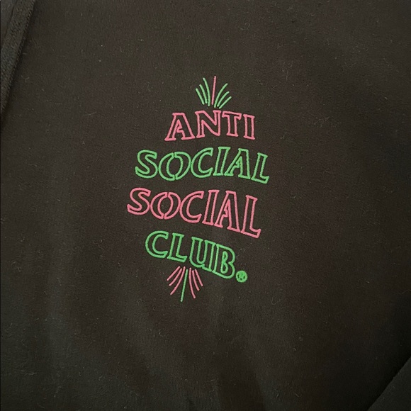 Anti Social Social Club 777 Hoodie (FW19) Black - Picture 4 of 6